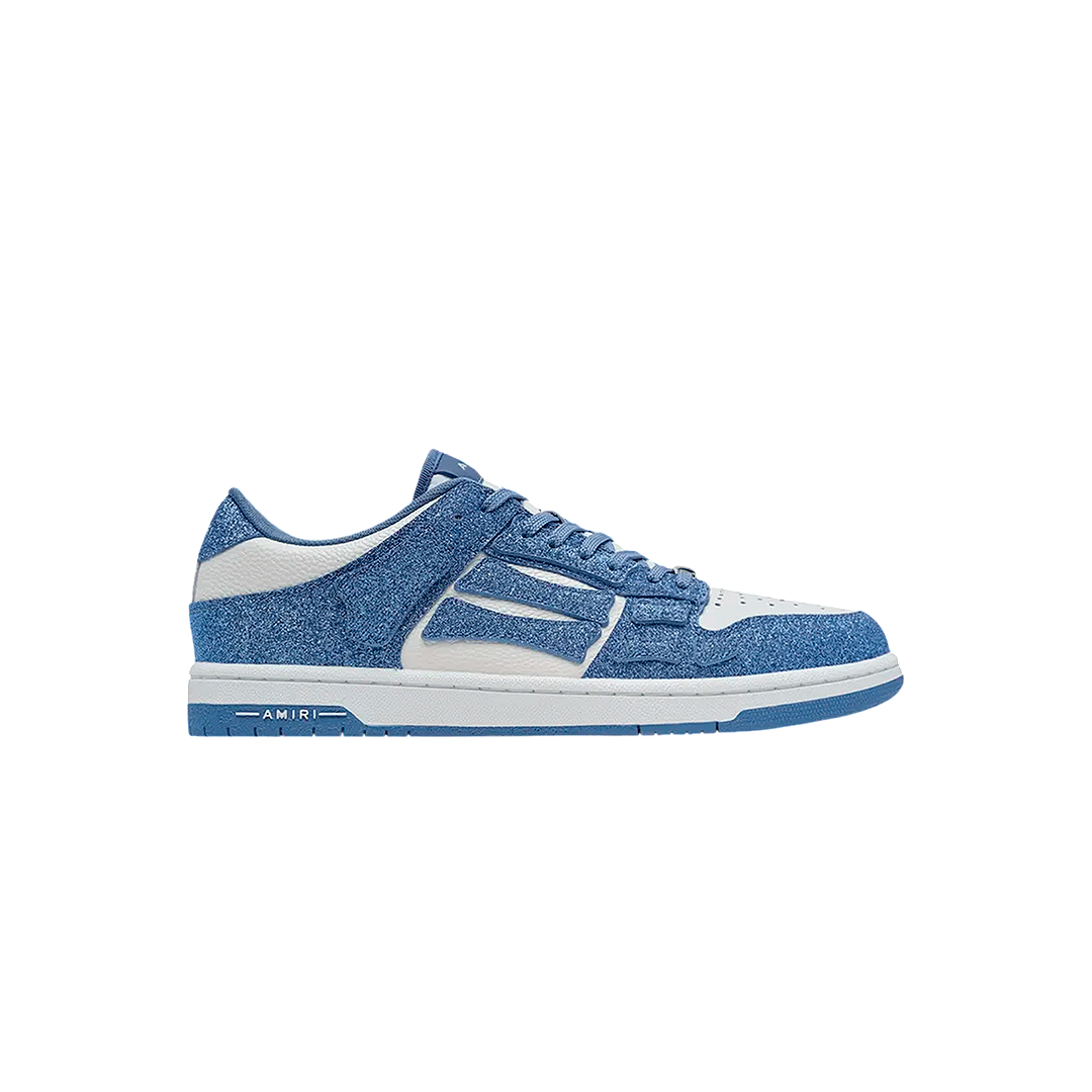 Amiri Skel Top Low "White Blue"