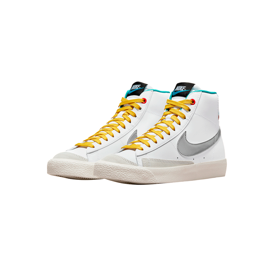 Nike Blazer Mid GS "White Silver Floral"