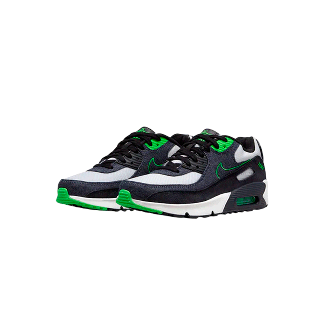 Nike Air Max 90 Leather SE "Black Scream Green"