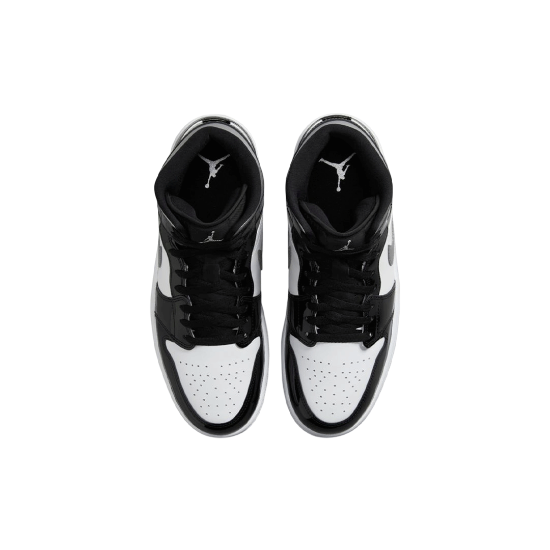 Air Jordan 1 Mid "Patent Black Silver"