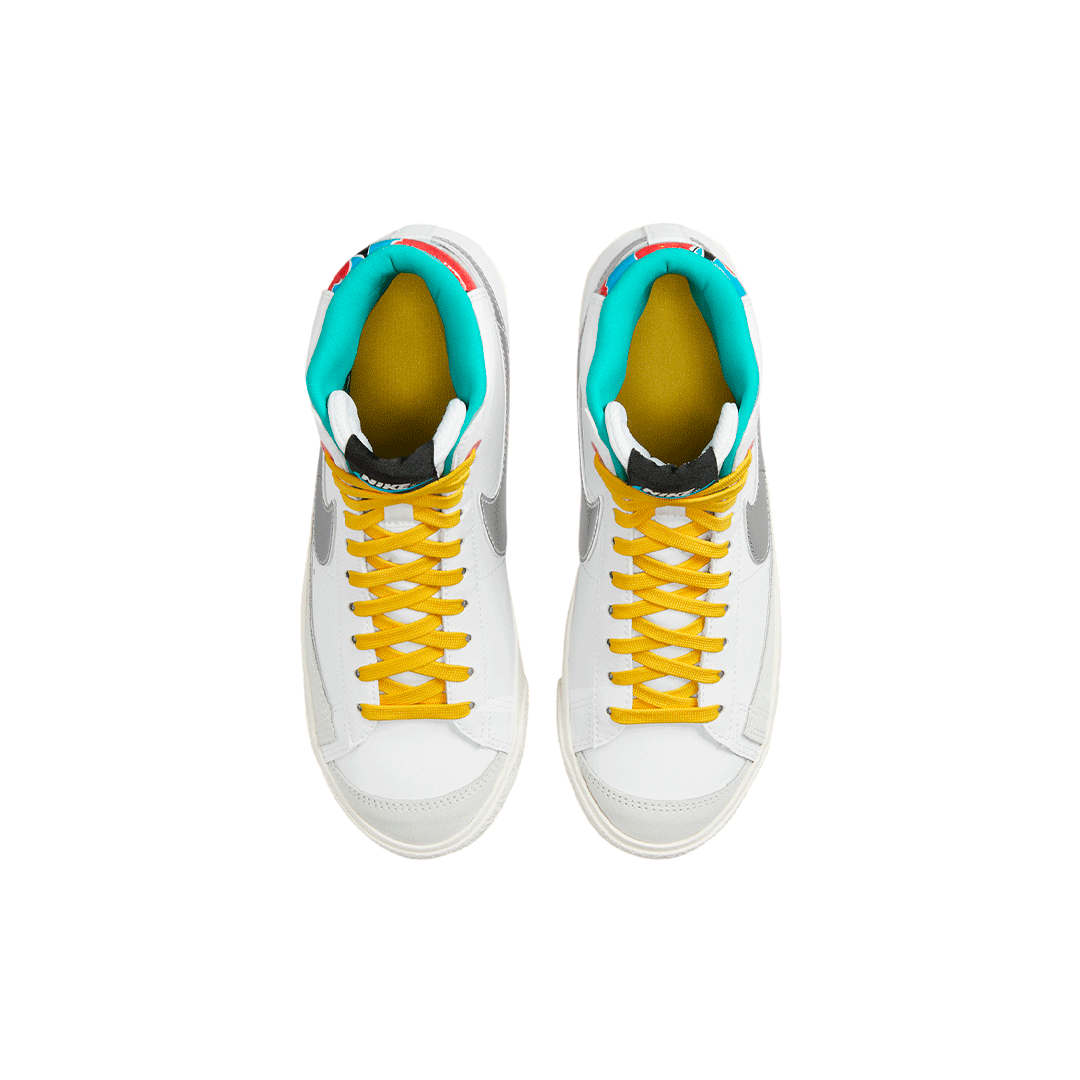 Nike Blazer Mid GS "White Silver Floral"