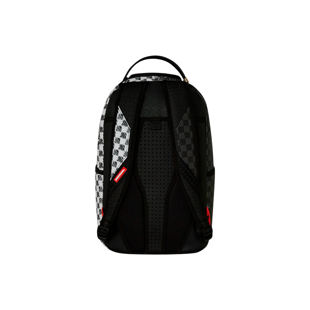Sprayground "Mix And Match Grey Check Scribble Split"