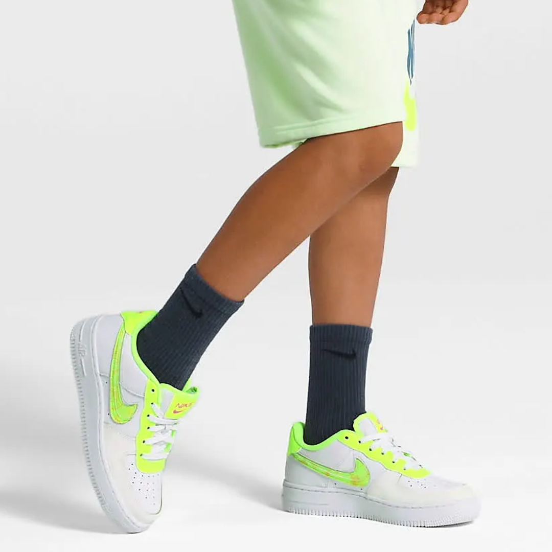 Nike Air Force 1 Low LV8 GS "White Volt Pink"