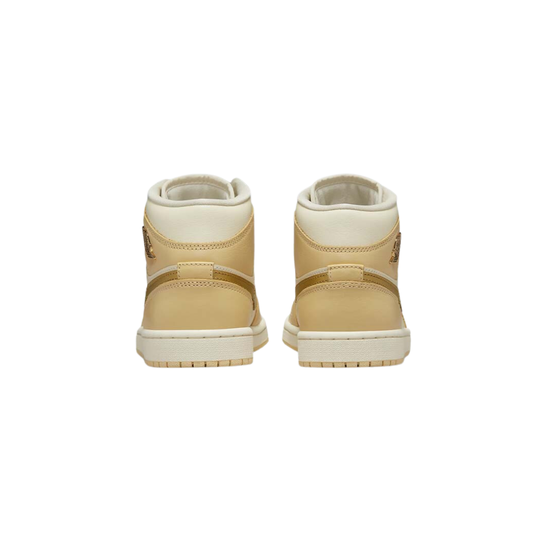 Air Jordan 1 Mid SE Pale "Vanilla Metallic Gold"