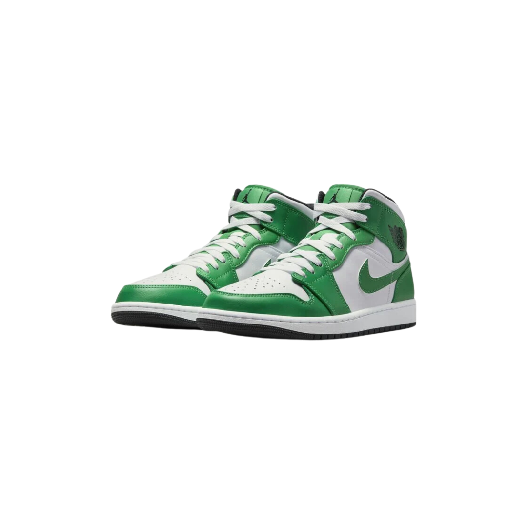 Air Jordan 1 Mid Lucky "Green White"