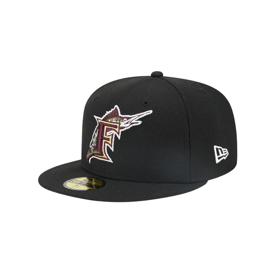 New Era Mens MLB Florida Marlins Botanical 59Fifty