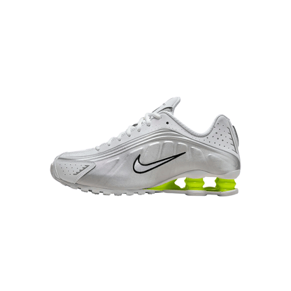 Nike Shox R4 "White/Metallic Silver/Volt"