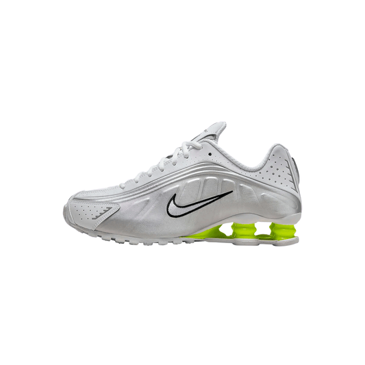 Nike Shox R4 "White/Metallic Silver/Volt"