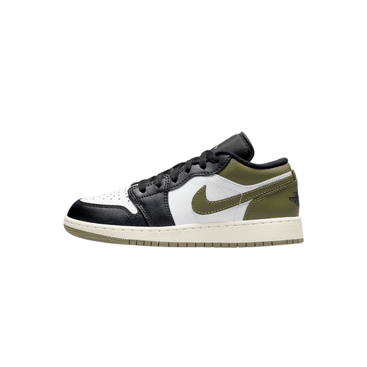 Air Jordan 1 Low "Black Toe Medium Olive"