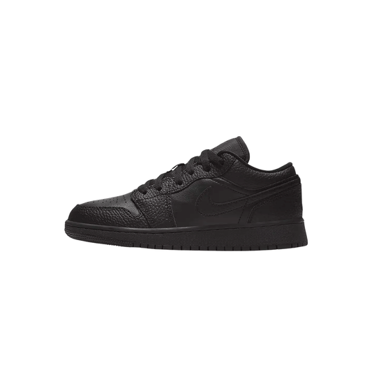Air Jordan 1 Low "Black Tumbled Leather"
