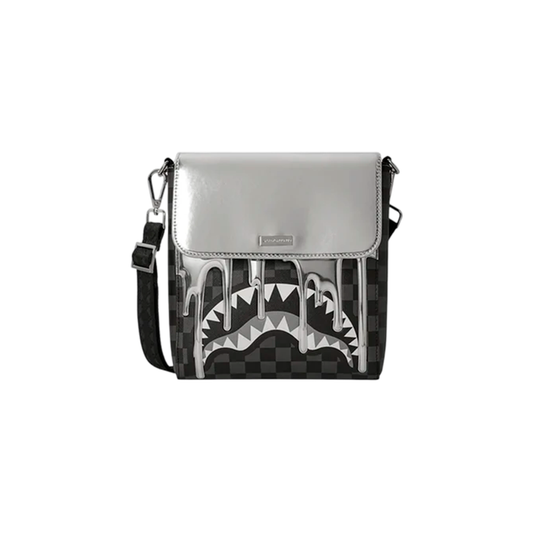 Sprayground "Bolso Cruzado Ancho Metallic Drip Sharks In Paris"