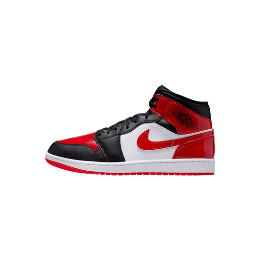Air Jordan 1 Mid "Patent Bred Toe"