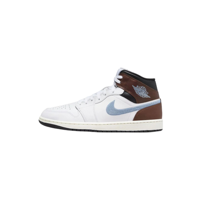 Air Jordan 1 MID 'White Blue Grey"