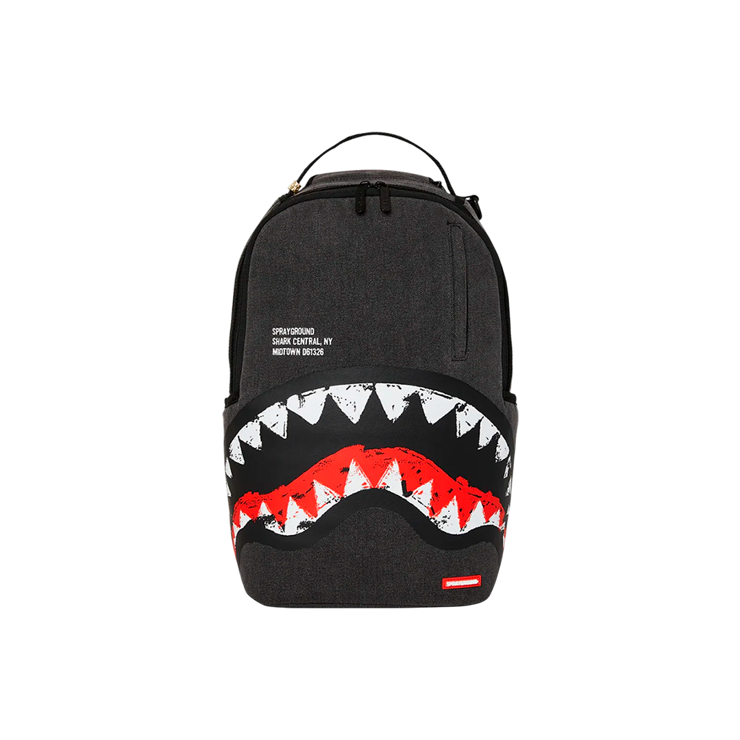 Sprayground Dlxsv "Shark Central Painted"