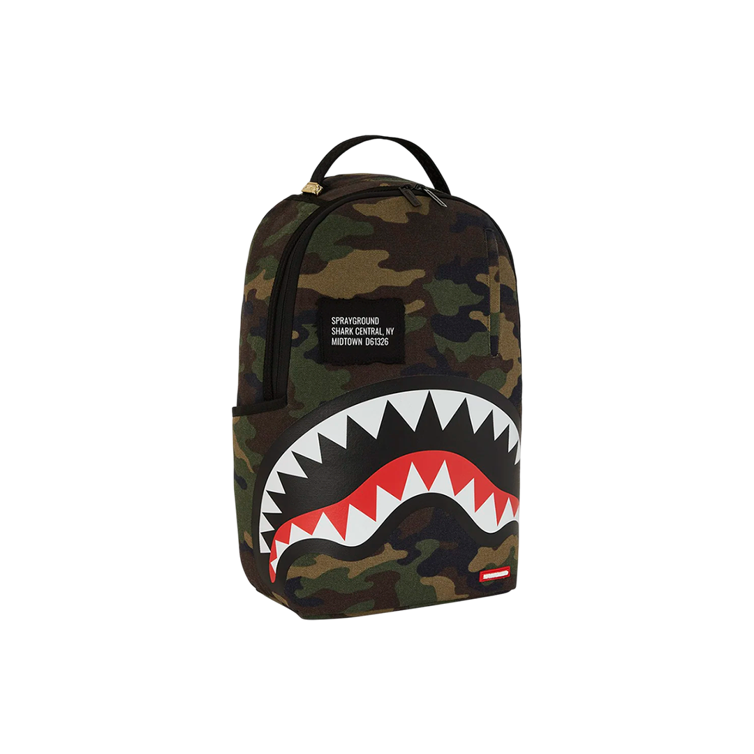Sprayground "Shark Central Camo DLXS backpack"