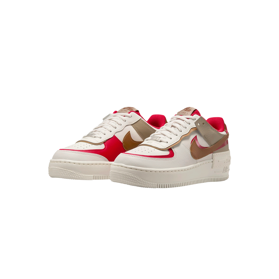 Nike Air Force 1 Shadow "Phantom Fire Red Khaki"