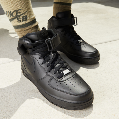 Nike Air Force 1 Mid '07 ""Triple Black""