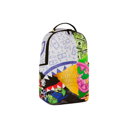 Sprayground "Pure Gold Money Collage"
