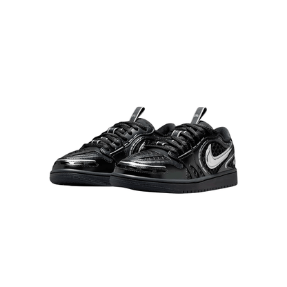 Air Jordan 1 Low Method Of Make "Black Metallic Silver"