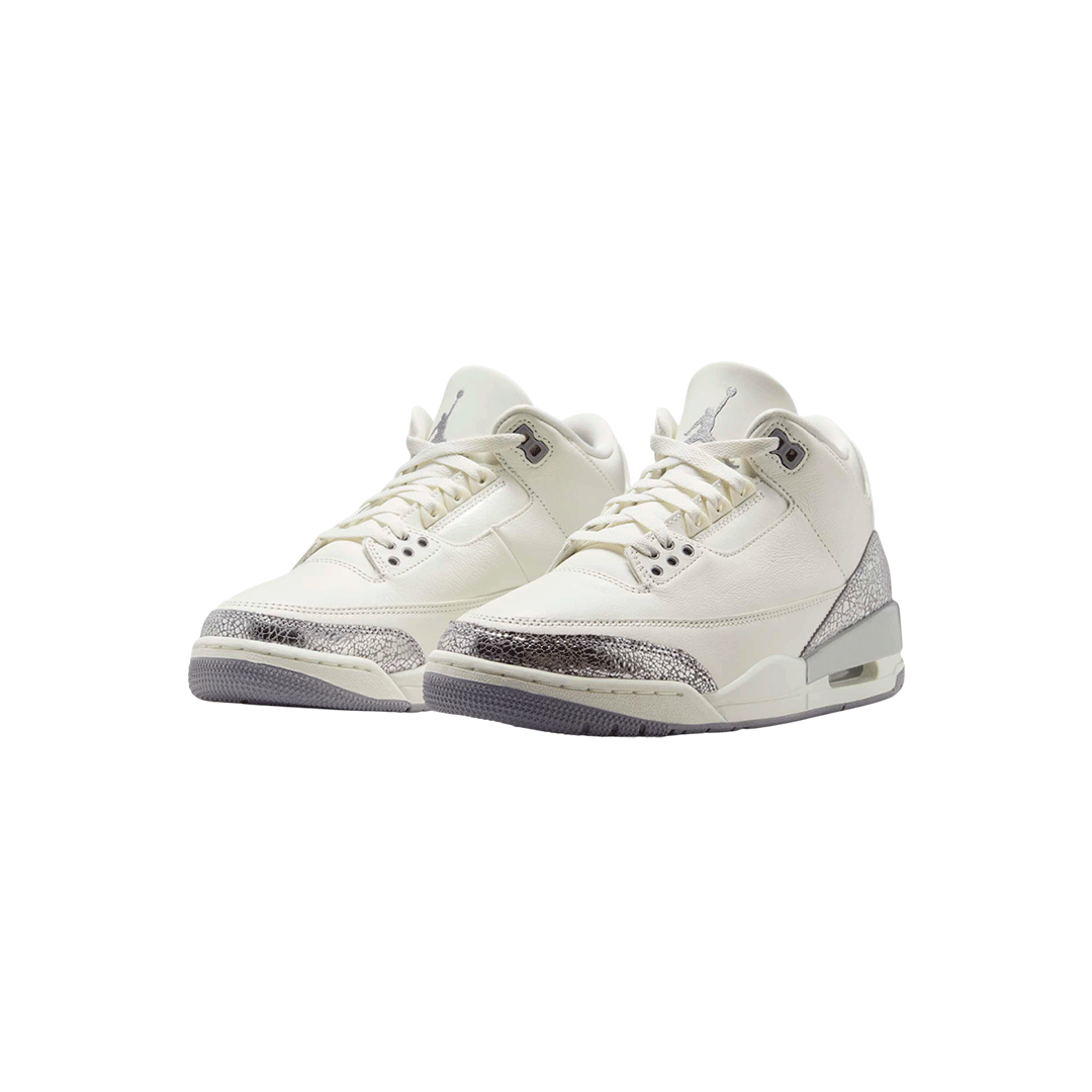 Air Jordan Retro 3 "Sail Metallic Silver"