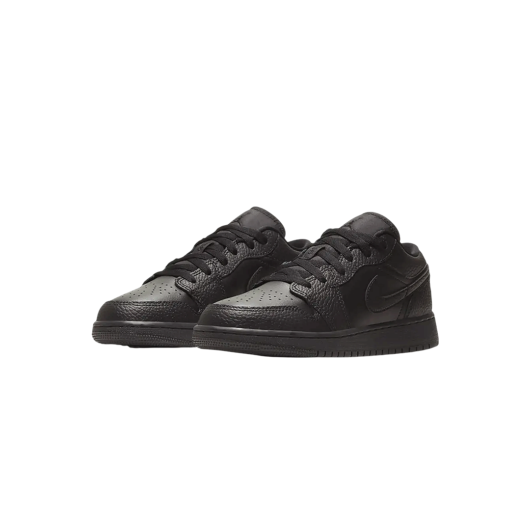 Air Jordan 1 Low "Black Tumbled Leather"