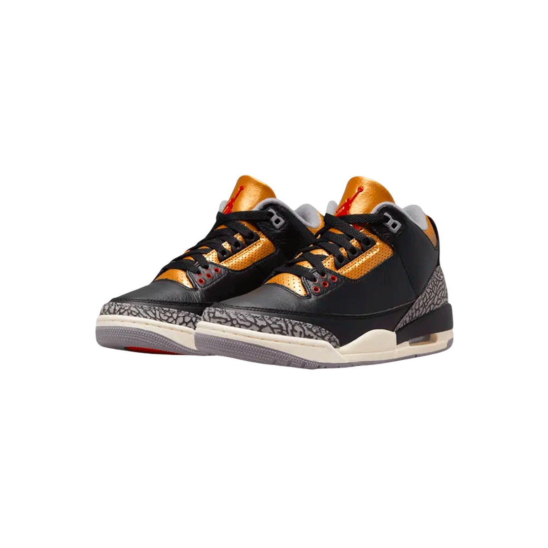 Air Jordan Retro 3 "Black Cement Gold"