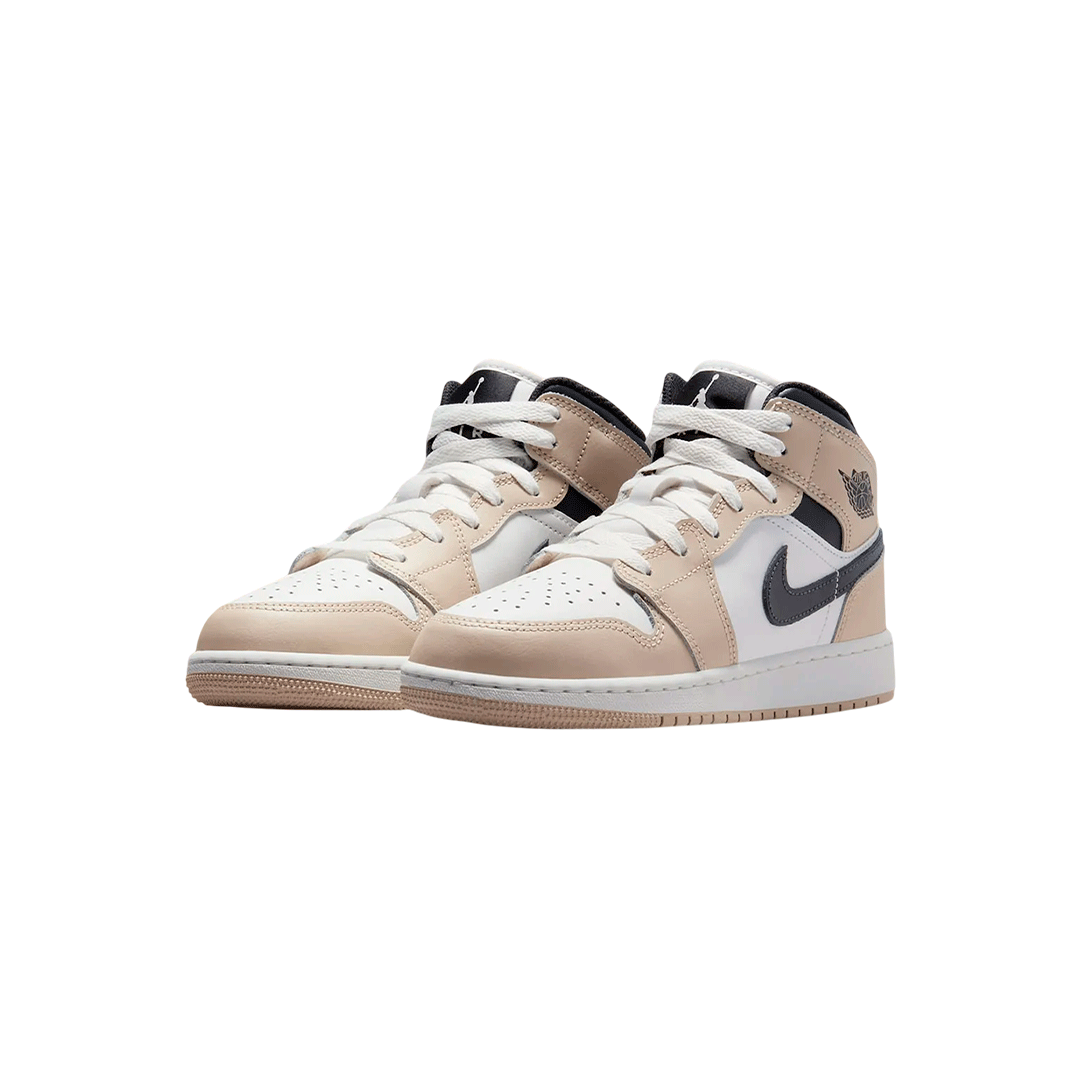 Air Jordan 1 Mid GS "Light Tan"