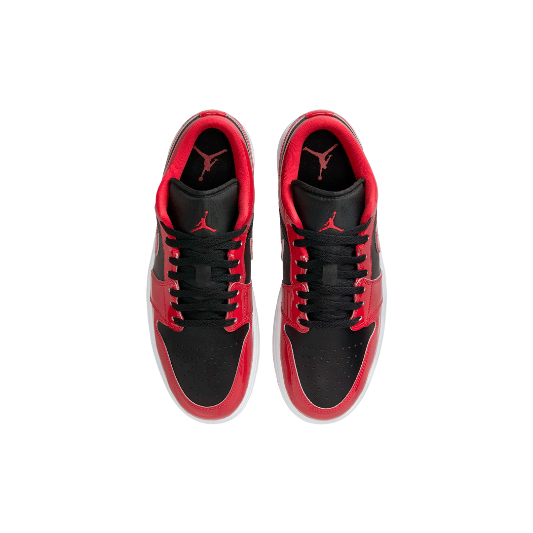 Air Jordan 1 Low "Patent Varsity Red Black"