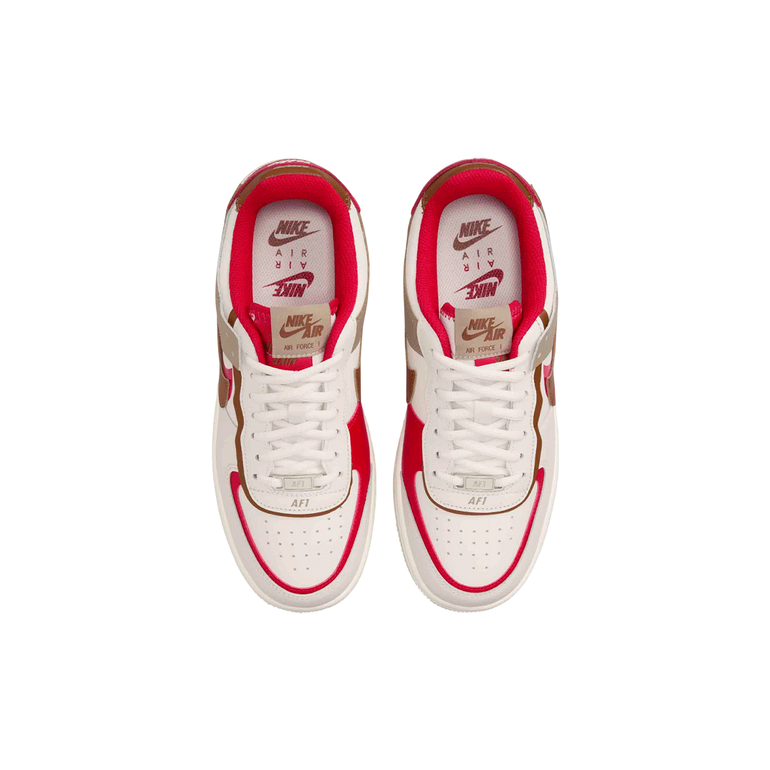 Nike Air Force 1 Shadow "Phantom Fire Red Khaki"