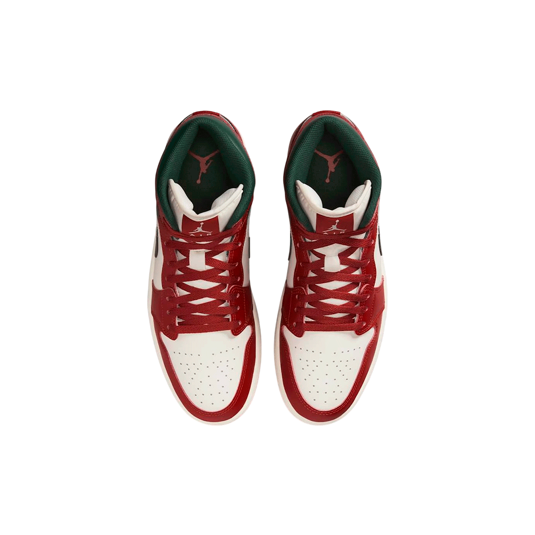Air Jordan 1 Mid "Redstone Midnight Green"