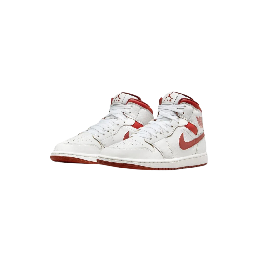 Air Jordan Retro 1 Mid SE "White Dune Red"