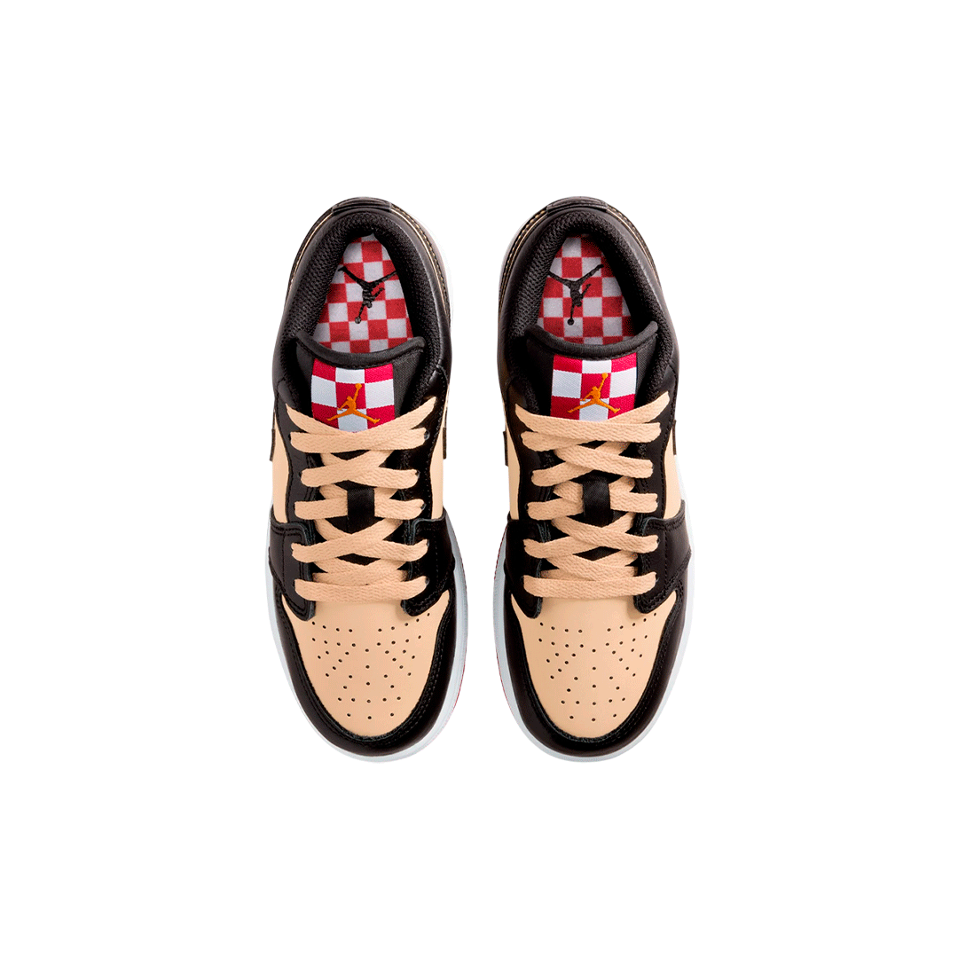 Air Jordan 1 Low "Pizza Sesame Black"