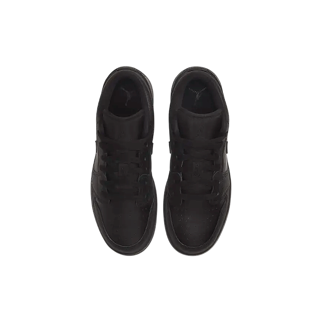 Air Jordan 1 Low "Black Tumbled Leather"