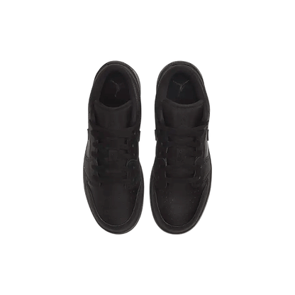 Air Jordan 1 Low "Black Tumbled Leather"