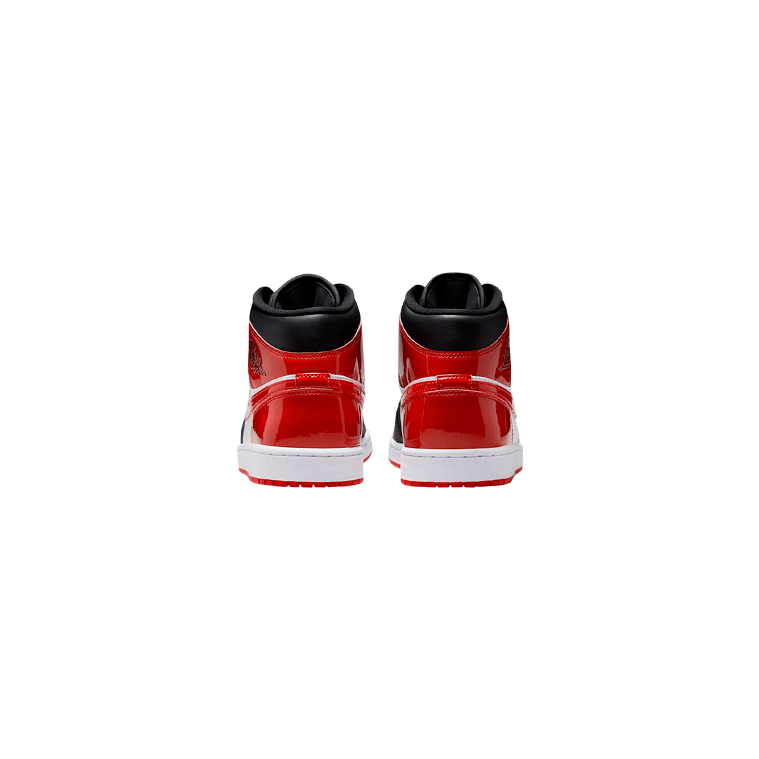 Air Jordan 1 Mid "Patent Bred Toe"
