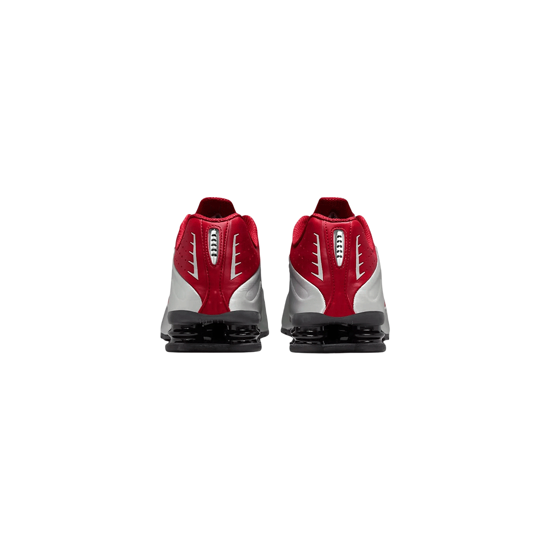 Nike Shox R4 "Metallic Silver Black Crimson"