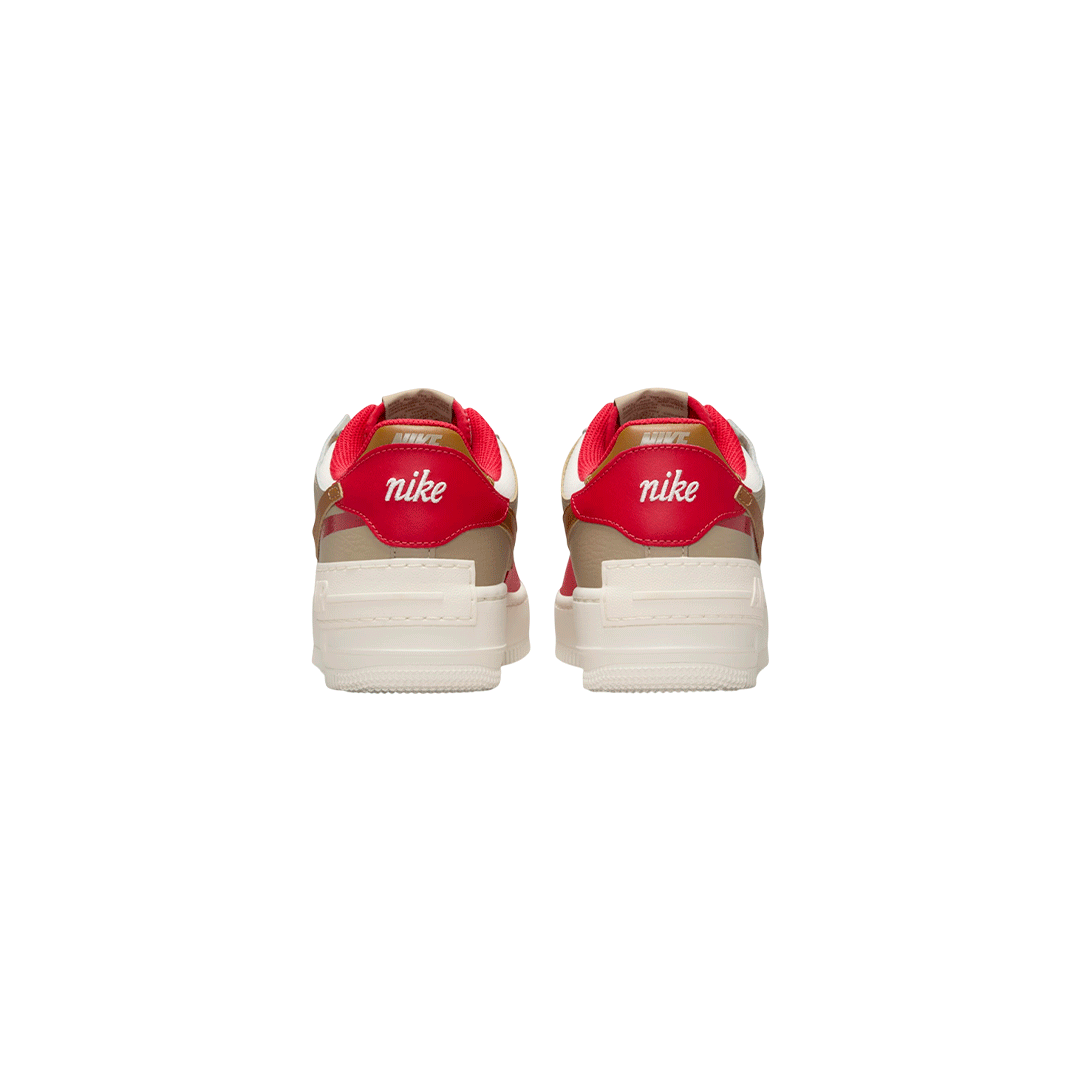 Nike Air Force 1 Shadow "Phantom Fire Red Khaki"