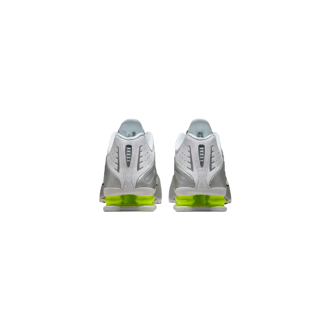 Nike Shox R4 "White/Metallic Silver/Volt"