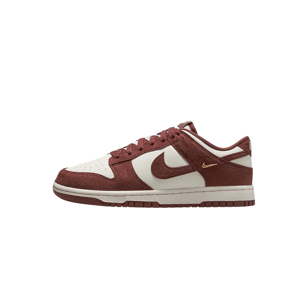 Nike Dunk Low "Red Sepia Gold Mini Swoosh"