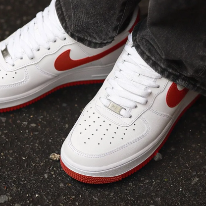 Nike Air Force 1 ‘07 "White/White/Dragon Red"