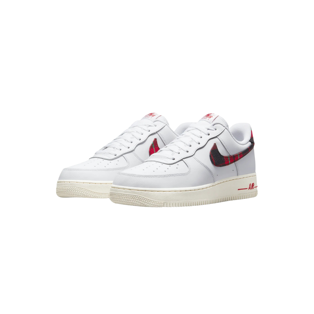 Nike Air Force 1 Low '07 LV8 "Tartan Plaid White University Red"