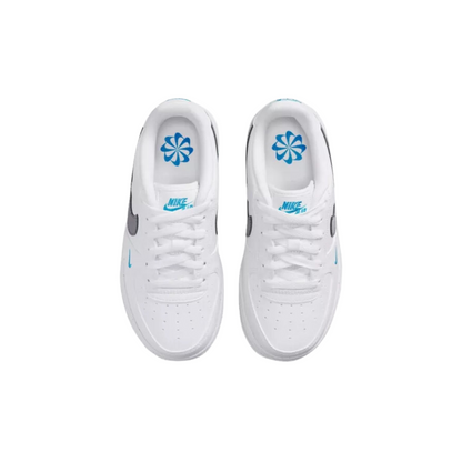 Nike Air Force 1 Low GS "White Iridescent Blue"