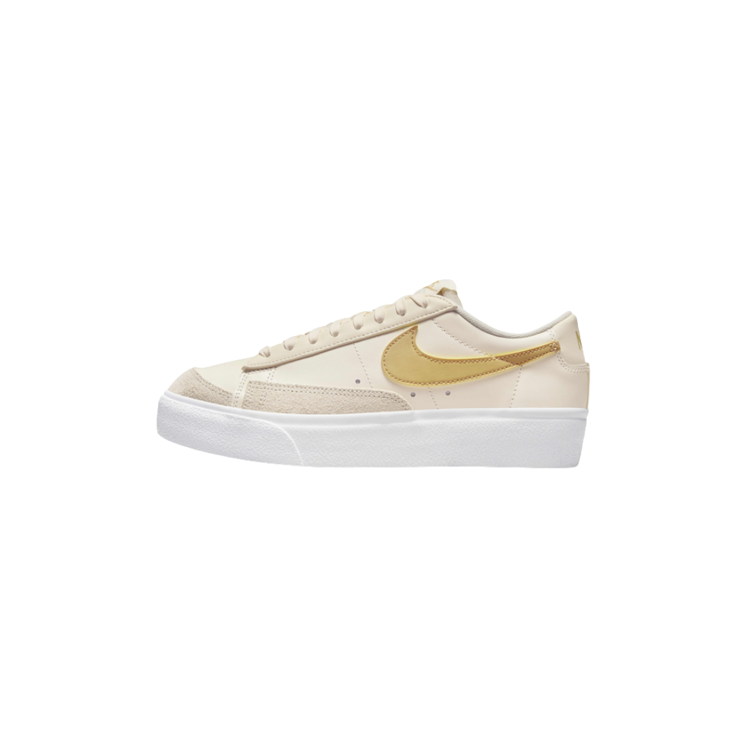 Nike Blazer Low Platform "Pale Ivory/White/Saturn Gold"