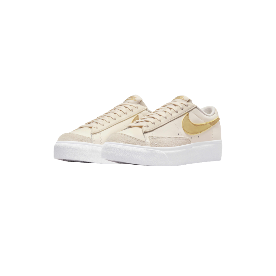 Nike Blazer Low Platform "Pale Ivory/White/Saturn Gold"