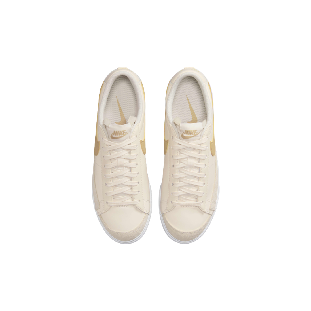 Nike Blazer Low Platform "Pale Ivory/White/Saturn Gold"