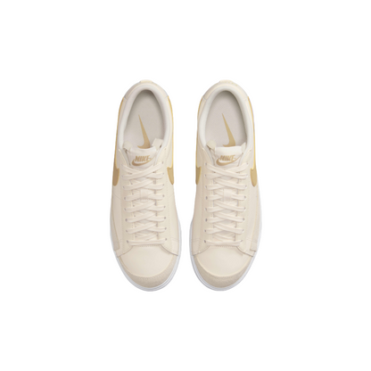 Nike Blazer Low Platform "Pale Ivory/White/Saturn Gold"