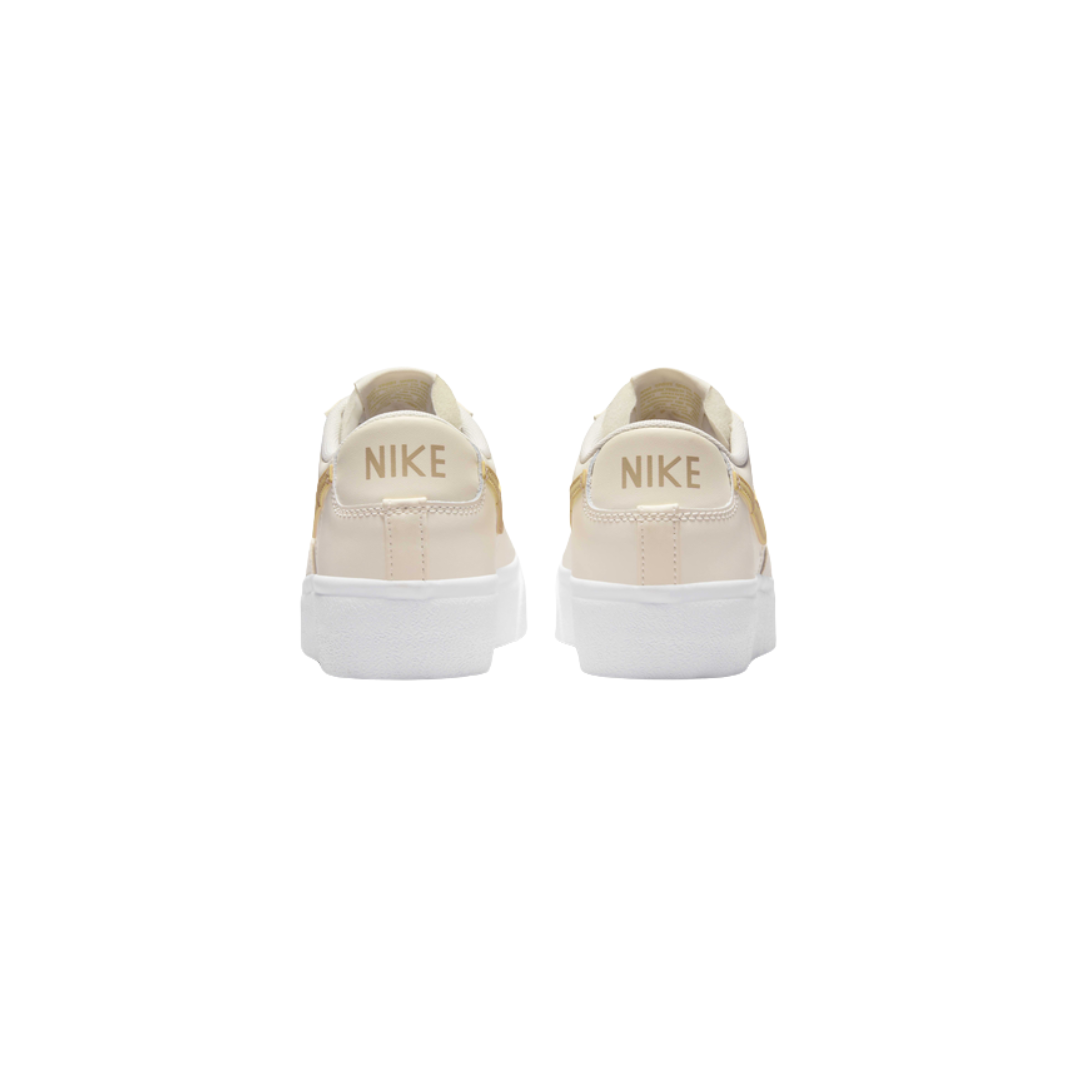 Nike Blazer Low Platform "Pale Ivory/White/Saturn Gold"