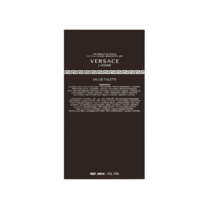 Versace L'Homme Eau de Toilette 100ml