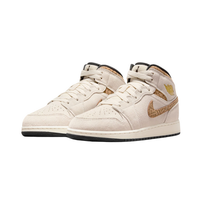 Jordan 1 Mid SE Brown Elephant GS